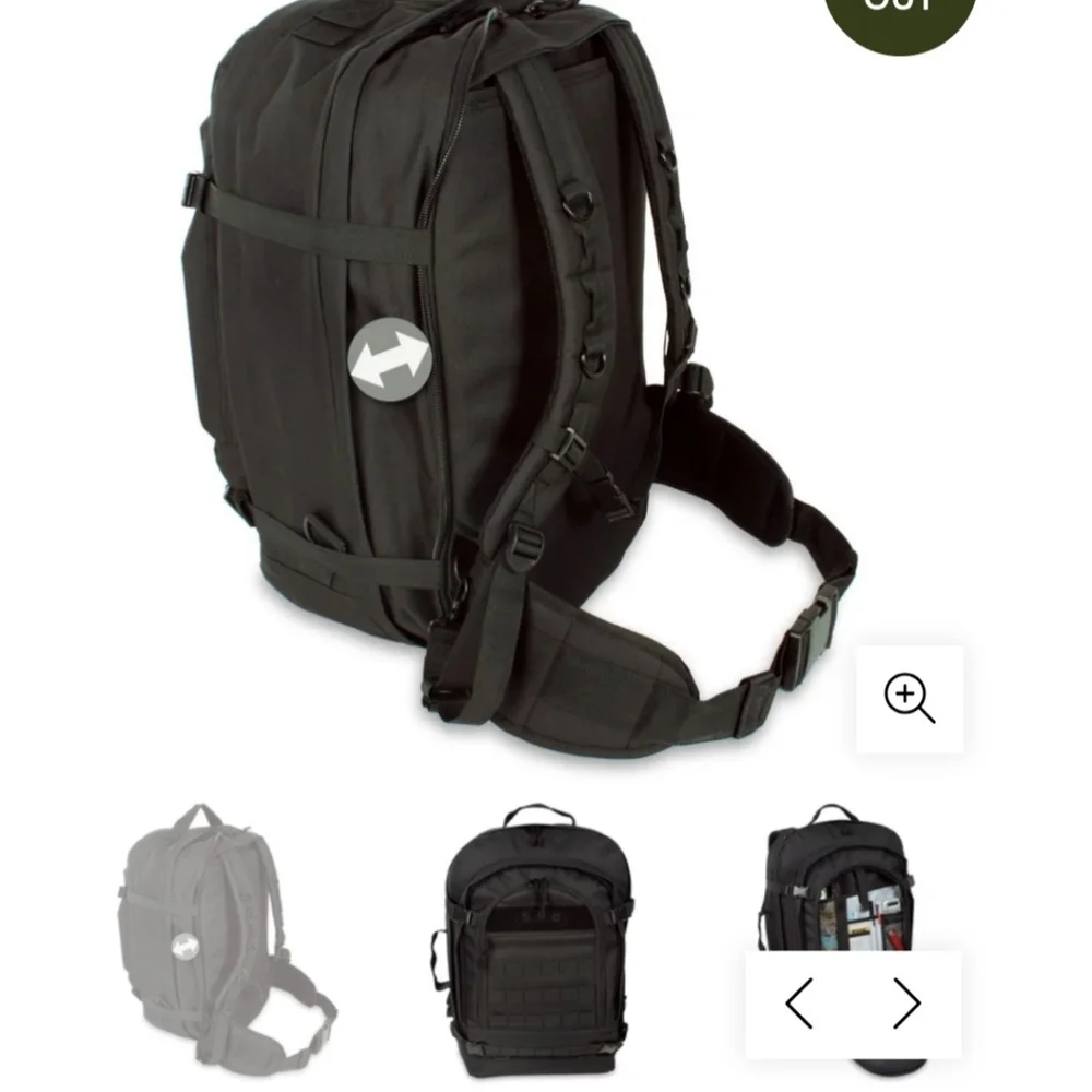 Sandpiper of California Black Military Mens Hiking Bugout Bag NEW - Picture 12 of 16